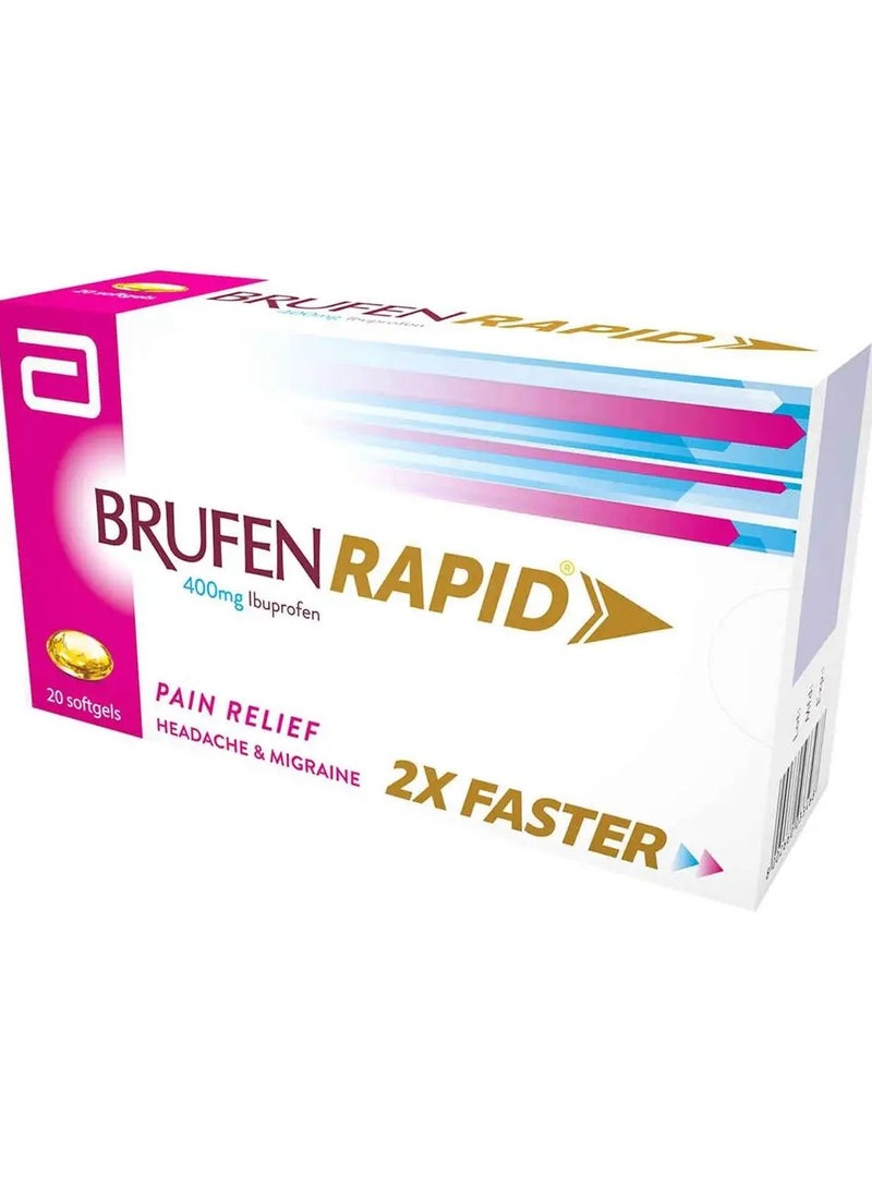 Brufen Rapid, 20 Softgels, 400 mg - Image 5