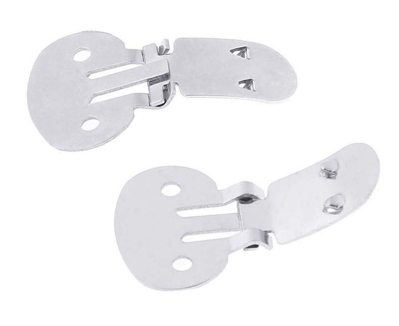 Suoirblss 30 Pcs (15 Pair) Stainless Steel Flat Blank Shoe Clips Shoe Supplies for DIY Craft Project Crafts Decoration (Small) - Image 4