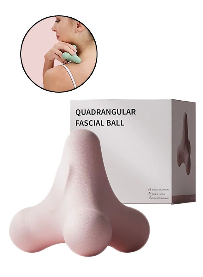 Generic Massage Fitness Hand Massage Tool, Massager Muscle Massaging Massagers for Neck and Back, Pink  - Image 1