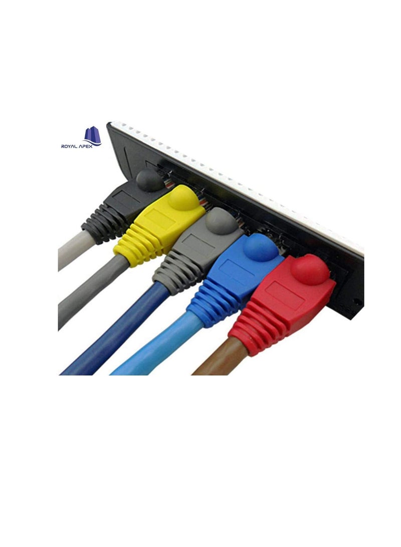 Ethernet RJ45 Cable Connector Boots Silicon Cover Strain Relief Boots CAT5 CAT5E CAT6 CAT6E (Grey - Pack of 50) - Image 3