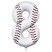 Lcoor Baseball Birthday Decor 40 Baseball Number 8 BalloonSport Themed Balloons Party Decorations 8 - Image 2
