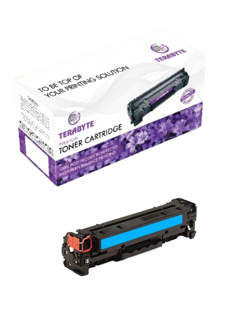Terabyte 305A 304A 312A Color Toner Cartridge set for LaserJet Pro 400 Color M451 M475 MFP M476nw and CP2025 Printers (Cyan) - Image 1