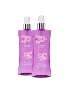 Body Fantasies Signature Fragrance Body Spray, Japanese Cherry Blossom, 8 fl oz (Pack of 2)