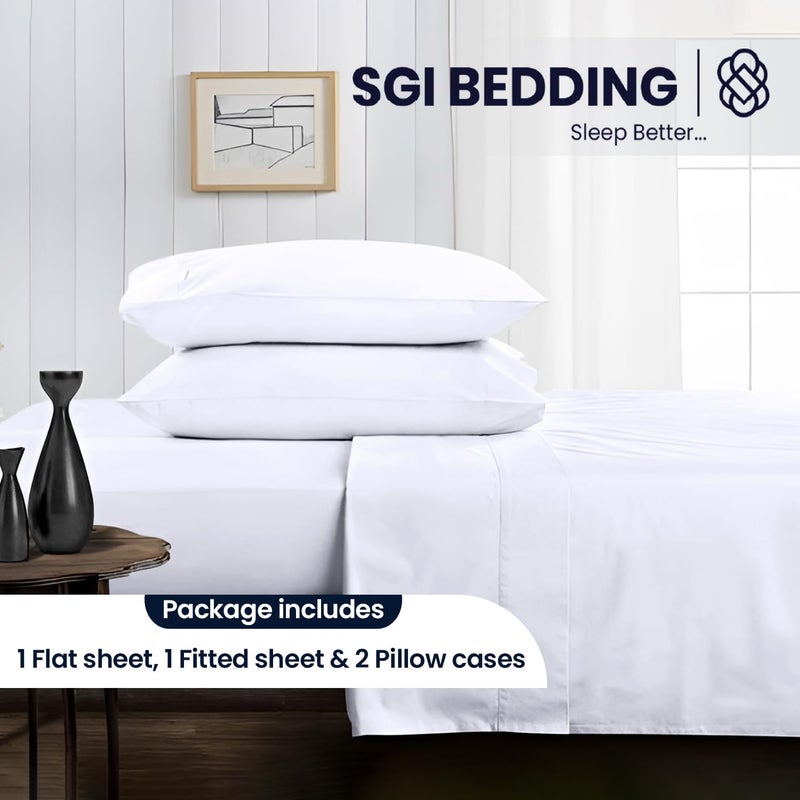 SGI bedding RV King Sheets Luxury Soft 100% Egyptian Cotton - Sheet Set for RV King 72x80 Mattress Silver Gray Solid 600 Thread Count Deep Pocket - Image 2