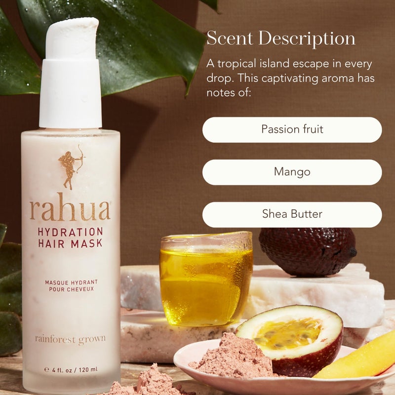Rahua Hydration Hair Mask, Vegan Deep Conditioning Treatment for Dry & Dehydrated Curls Oil & Shea Butter for Moisture & Shine, Hair Care w/Organic Mango & Passion Fruit Aroma, 7.6 Fl Oz - Image 4