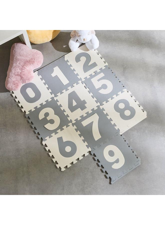 Home Box Mystify Foam 10-Piece Playmat Numerical Mat Set - 30x30x1 cm - Image 1