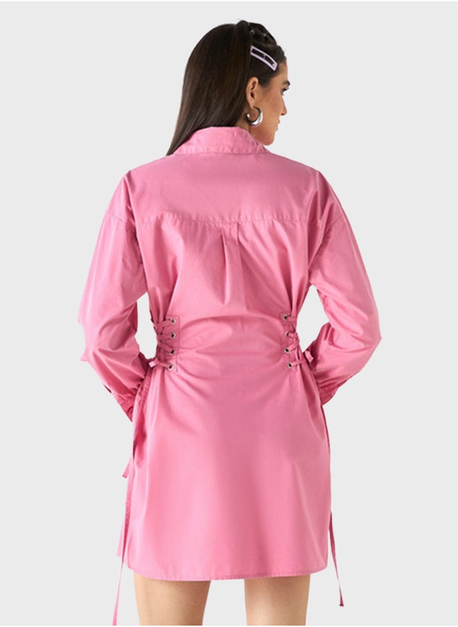Lee Cooper Button Down Shirt Dress  - Image 2