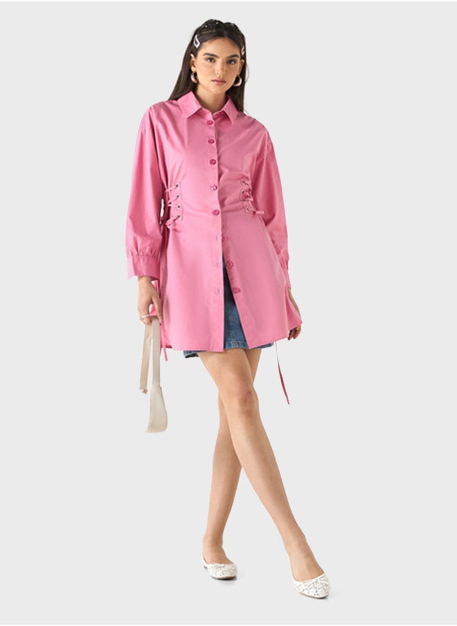 Lee Cooper Button Down Shirt Dress  - Image 4