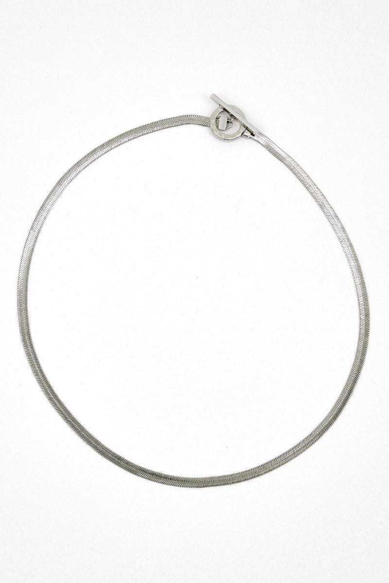 BOSS Women Stainless Steel Fashionable Necklace, Silver  - Image 2