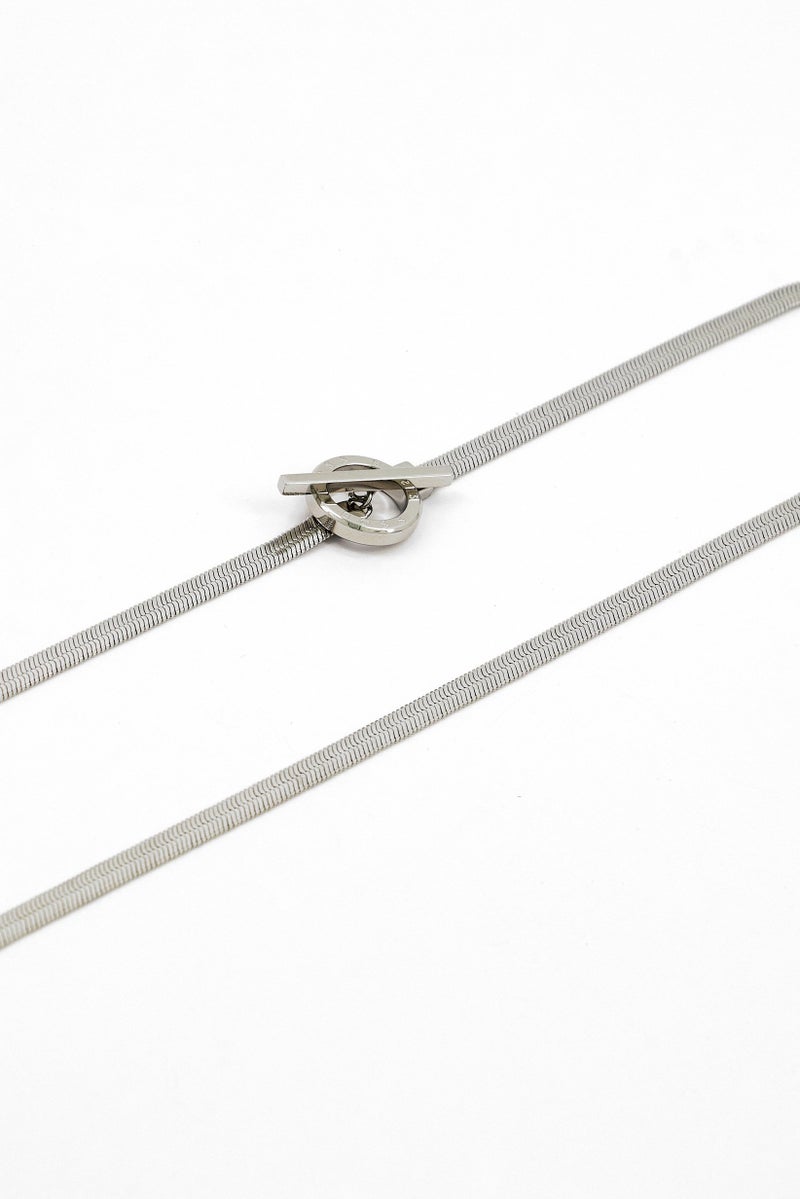 BOSS Women Stainless Steel Fashionable Necklace, Silver  - Image 3