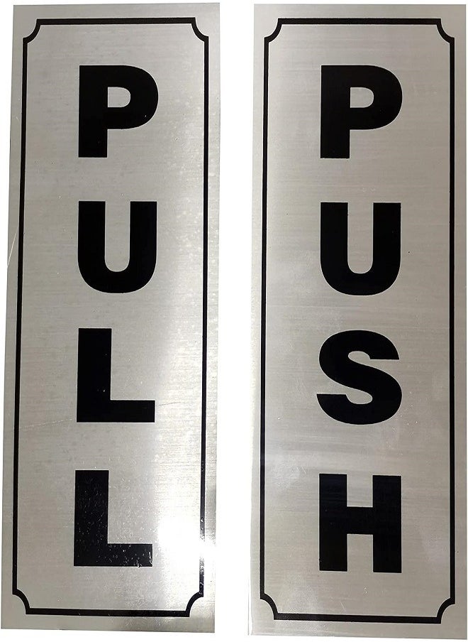 Generic PUSH & PULL ALUMINIUM STICKERS FOR OFFICES, HOTELS, SHOPS & HOUSE  - Image 1