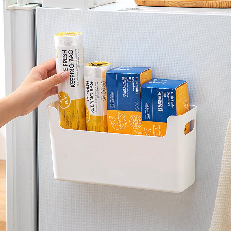 صندوق تخزين مغناطيسي للثلاجة - رف تخزين جانبي خارجي للباب المدخل - صندوق تخزين مثبت على الحائط بالمغناطيس - Image 4