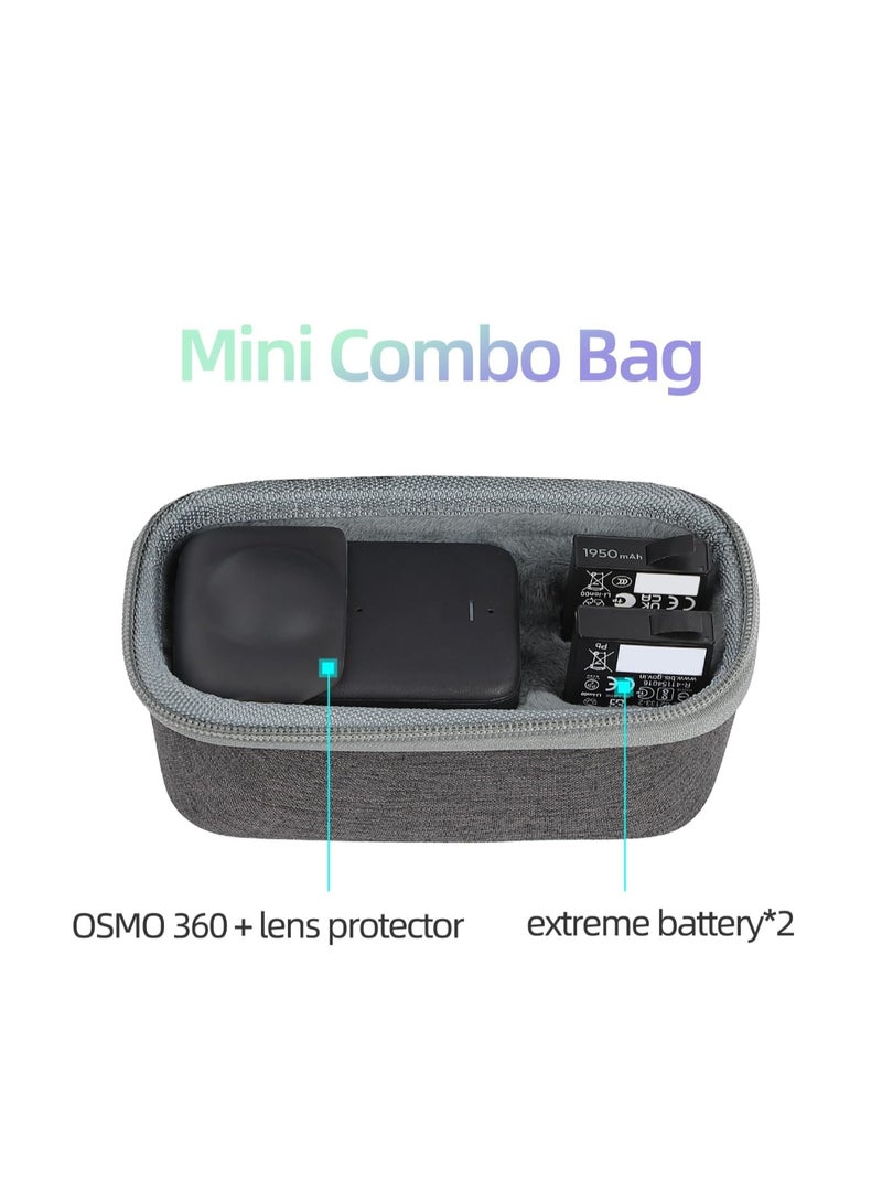 حمل حالة لـ DJI Osmo 360 اكسسوارات ، حقيبة تخزين محمولة حالة سفر واقية لـ DJI Osmo 360 كاميرا (حقيبة كومبو القياسية) - Image 2