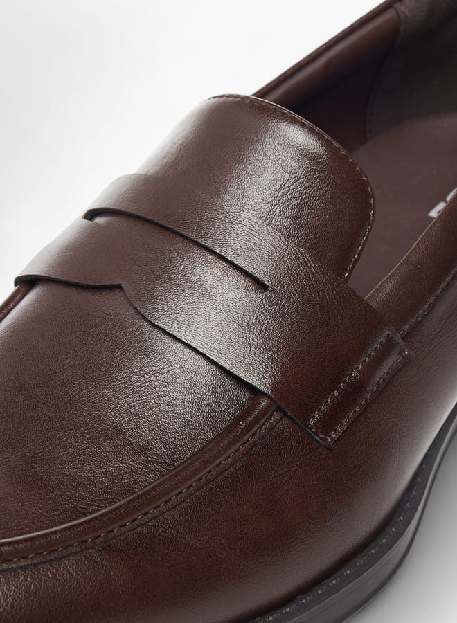 ال بي ال من شو اكسبرس حذاء لوفر رجالي سادة بتفاصيل مقصوصة - Image 4