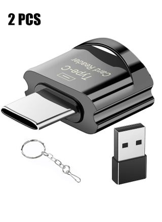 Type C Micro SD Card Reader, USB C TF Card Reader, USB C to TF Memory Card Reader with USB C to USB Adapter Compatible with MacBook, Laptops, Android Phones and More - pzsku/ZF79692E908C47F4553C6Z/45/1751273496/575246f4-911a-4d63-affe-05914c598035