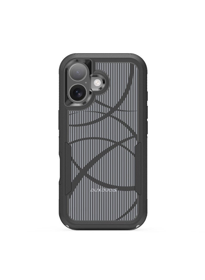 دوكس دوتشيز جراب مغناطيسي لهاتف ايفون 17 من سلسلة شليد للحماية من السقوط حتى ارتفاع 10 أقدام مصنوع من مادة البولي يوريثين الحراري + غطاء هاتف من مادة تيبي يو  - Rhythm Pattern - Image 2