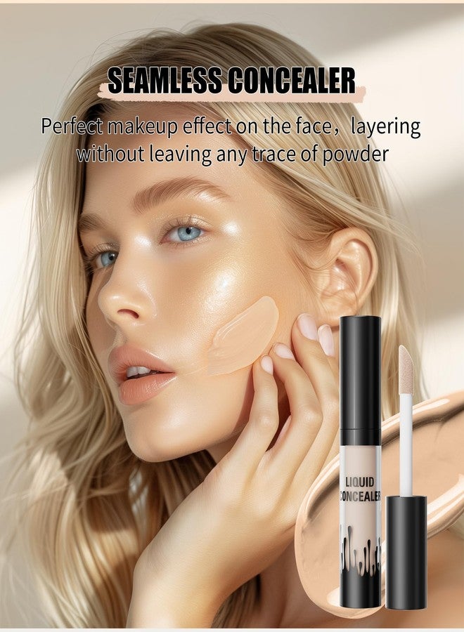 كيو اي سي خافي عيوب بتغطية كاملة، متعدد الاستخدامات، يدوم طويلاً، مقاوم للماء، يرطب البشرة، مناسب للنساء والرجال (خفيف، 0.1 أونصة سائلة) - Image 2