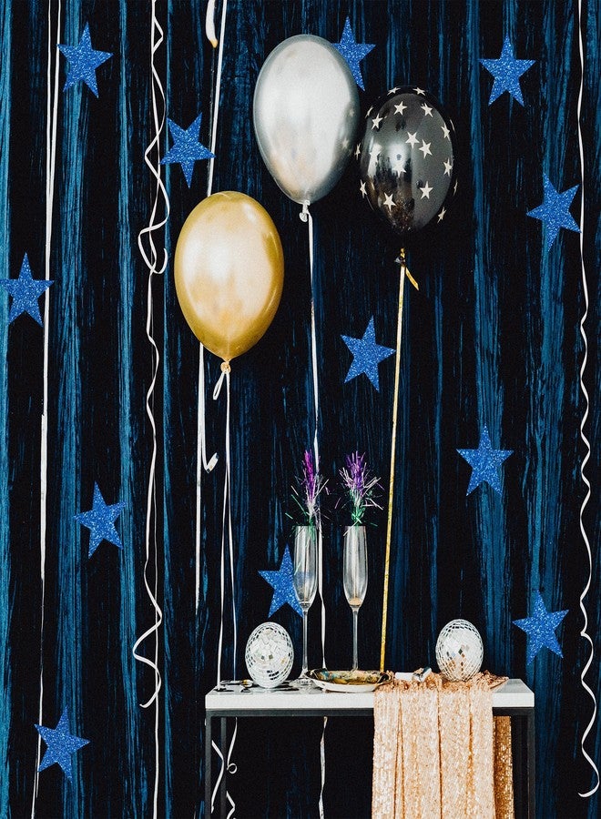 UNIIDECO Blue Star Cutouts, 80 PCS Stars Cardboard Cutout Glitter Star Decorations Paper Star Decor for 4th of July Bulletin Board Classroom Office Decorations (6in) - Image 4