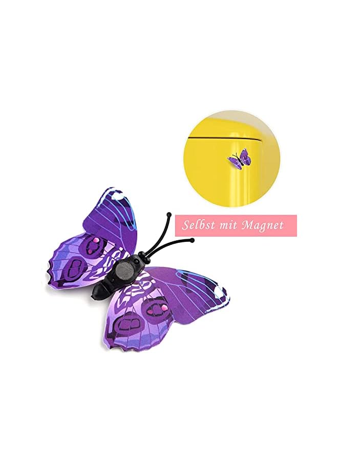 Zaboon Pcs 3D Butterfly Wall Stickers Butterflies Girls Bedroom Decorations Accessories, Wall Art Decor Crafts For Home Diy, Classroom, Balcony, Flower Garden Decoration (Mix-6-Colour) - Image 4