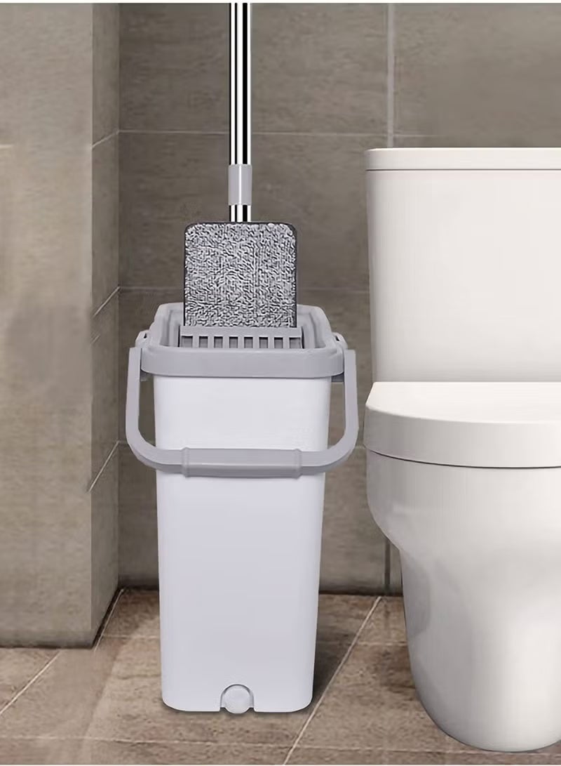 Dreamons Link Microfiber Flat Mop With Bucket, Cleaning Squeeze Hand Free Floor - Image 3