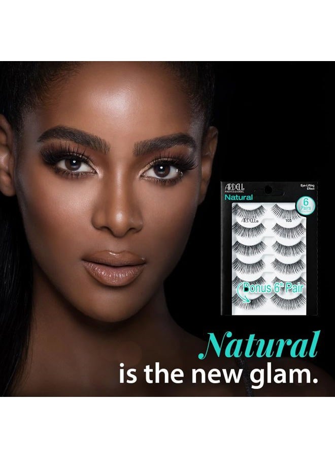 ARDELL Natural 105 Black - 6 Pairs pack - Image 2