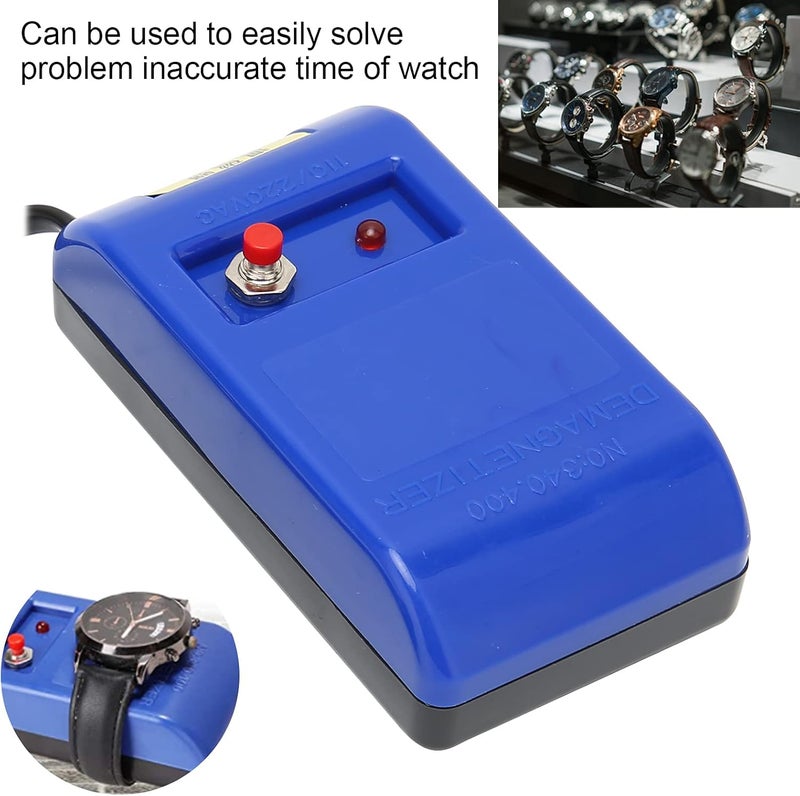 كلاراكو أداة إزالة مغناطيسية الساعات من كلاركو، أداة إزالة مغناطيسية الساعات، أداة إزالة مغناطيسية إصلاح الساعات، أداة إزالة مغناطيسية إصلاح الساعات، 110 فولت/220 فولت لصانعي الساعات لإزالة مغناطيسية الساعات - Image 4