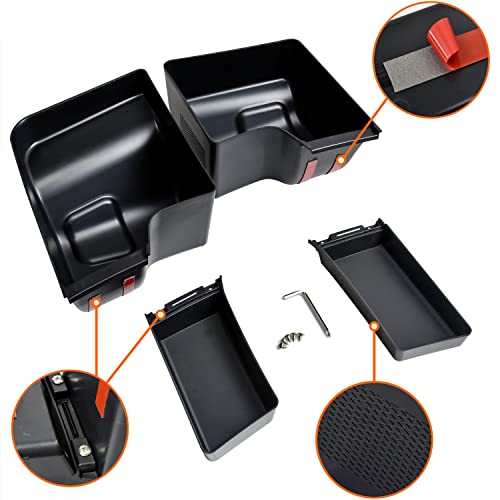 KEWISAUTO Wheel Well Storage Bin for Jeep Wrangler 2018-2023, Rear Trunk Side Storage Box Cargo Organizer Tray for Jeep Wrangler JL JLU 2018-2023 Interior Accessories (Left & Right) - Image 2