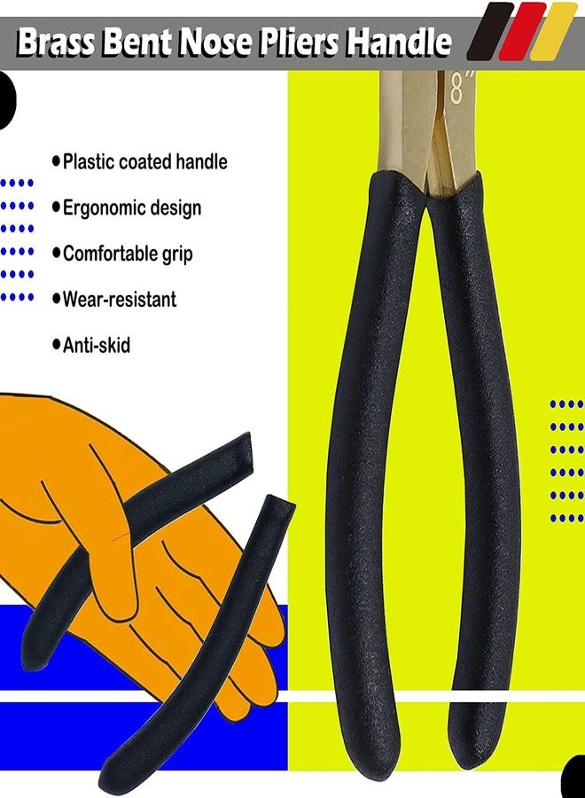 WEDO Bent Nose Pliers - 8" Brass Needle Nose Pliers with Non-Slip Handle, Length 200mm - Image 4