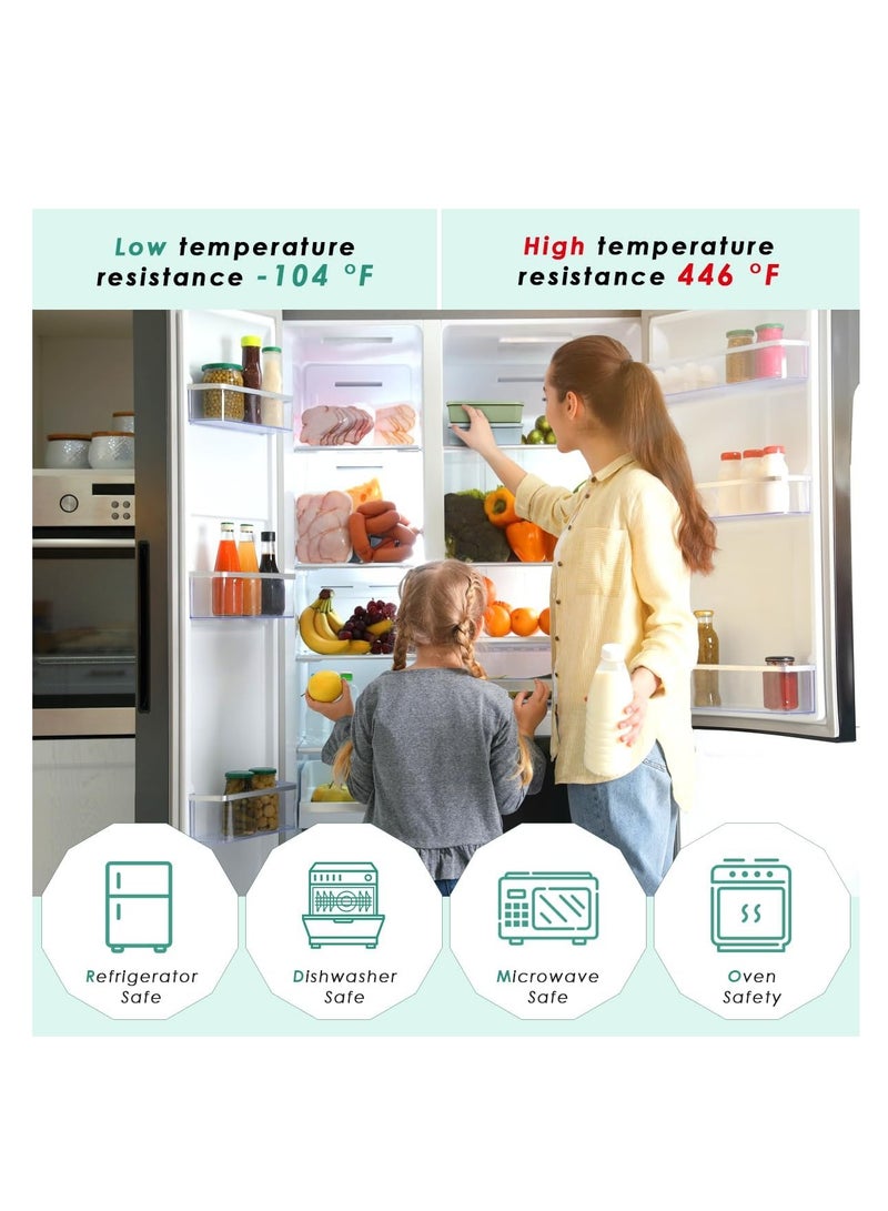 KASTWAVE Silicone Bento Box, Bento Lunch Box with 4 Compartments, Leak-Proof Salad Bento Boxes, Sauce Container, Utensils, Food Picks and Muffin Cups, Microwave, Dishwasher and Freezer Safe, Blue - Image 4