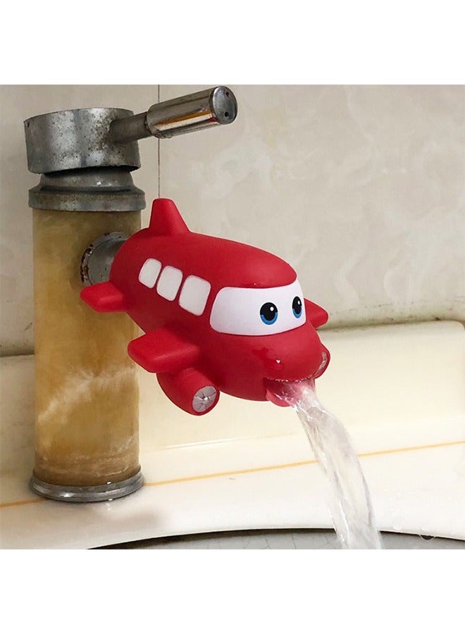 موسع فوكيت، موسع فوكيت لحمام الأطفال الخارجي، موسع فوكيت الكرتوني للأطفال أداة مساعدة لغسل اليدين، موسع دليل فوكيت (طائرة حمراء) - Image 5