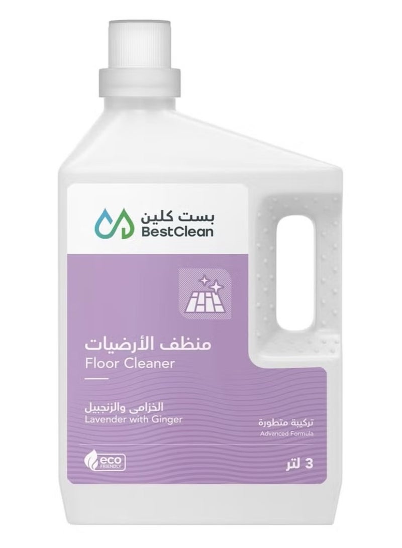 منظف الأرضيات برائحة اللافندر والزنجبيل من بيست كلين، 3 لتر