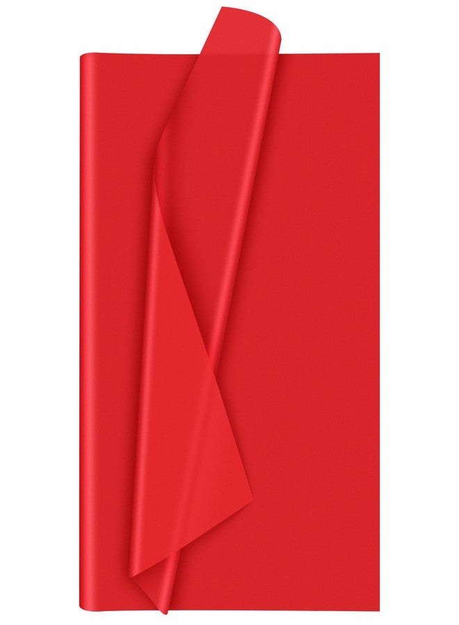 Morcheiong 60 Sheets Red Tissue Paper Art Gift Wrapping Tissue Paper Bulk Gift Wrapping for DIY Art Craft Floral Birthday Christmas Valentine's Day Wedding Party Festival(20 x 14.5 inches /50 x 37cm) - Image 1