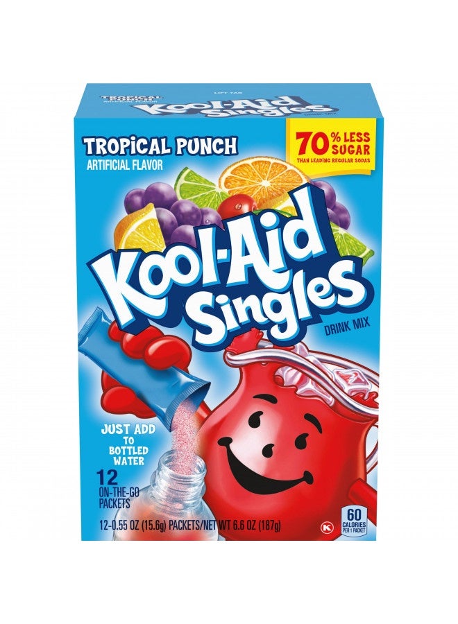 Kool-Aid Singles Tropical Punch Soft Drink Mix- 12 Ct