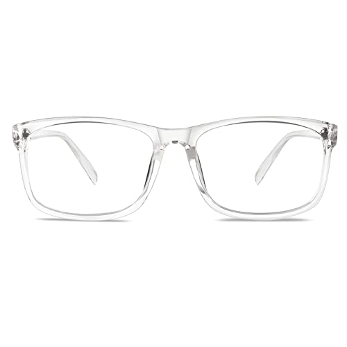 GQUEEN Fake Clear Lens Glasses Non Prescription Glasses Eyeglasses Rectangular Transparent Frame - Image 5