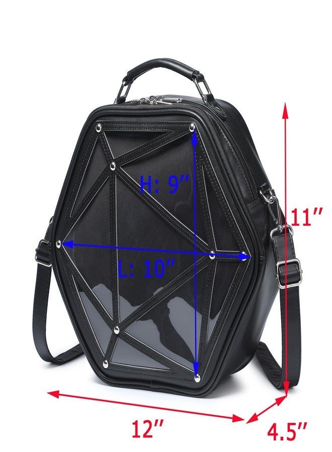 CHERRY SAUCE Star Ita Bag PU Crossbody Shoulder Bag Backpack Multi-Purpose Pins Display - Image 3