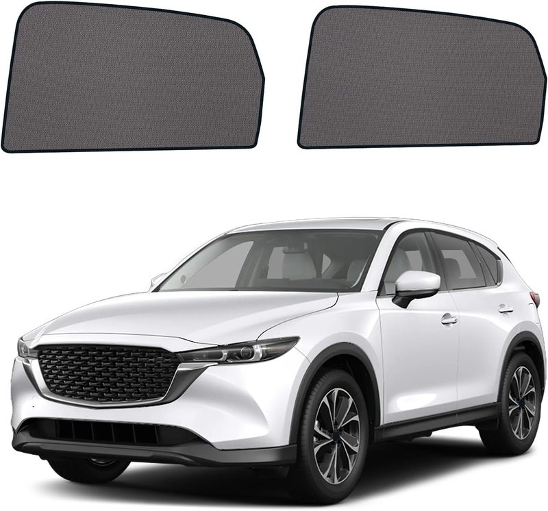 ستائر نوافذ السيارة لمازدا CX-5 2017-2023 - ستارة شمسية للنافذة الجانبية الخلفية للأطفال، أغطية نوافذ خصوصية سيارة بشبكة قابلة للتنفس، حماية من الأشعة فوق البنفسجية وعزل حراري للرحلات الطويلة، القيلولة، التخييم - Image 1