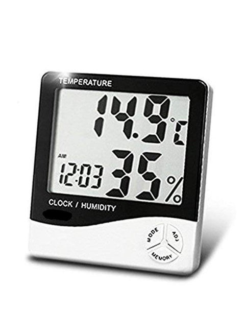 Rexmon LCD Digital Temperature Big Display Humidity Meter with Clock Calendar