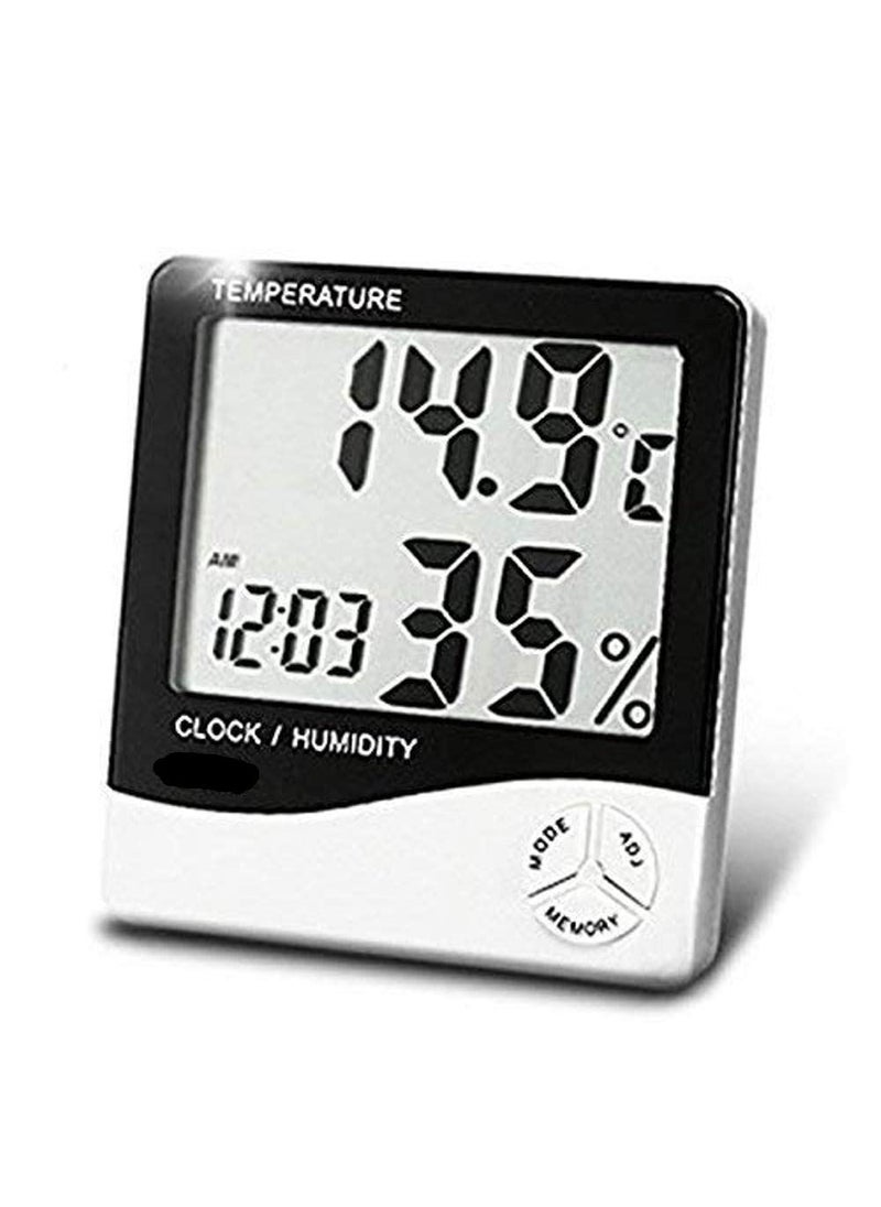 Rexmon - Rexmon LCD Digital Temperature Big Display Humidity Meter with Clock Calendar - Image 1