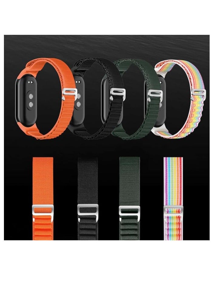 Next Store Braided Watch Band Compatible with Xiaomi Mi band 8/9, Stretchy Nylon Strap, Stylish and Comfortable Design, Perfect for Sports and Daily Use. - Image 2