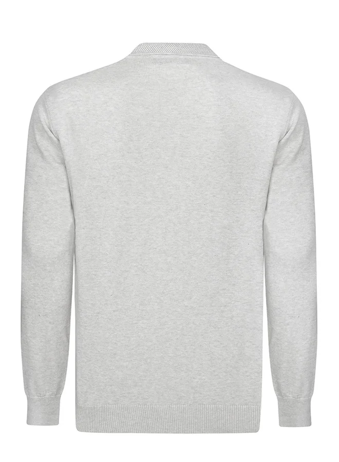 FELIX HARDY Pullover with Polo Collar - Buttonless