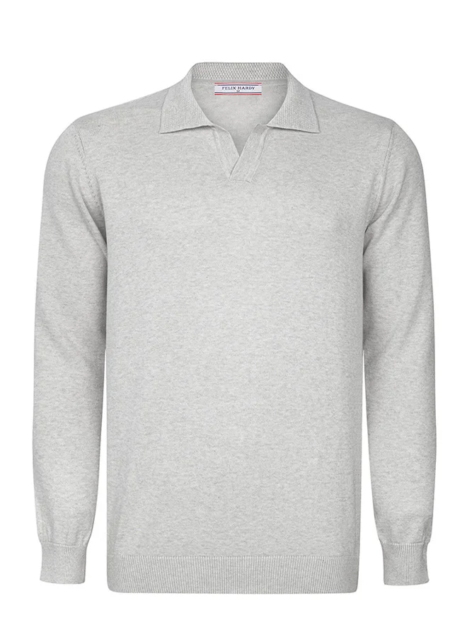 FELIX HARDY Pullover with Polo Collar - Buttonless