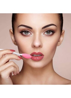 Patelai 24 Pcs Silicone Exfoliating Lip Brush With Container Double Sided Silicone Lip Scrubber Soft Cleaning Lip Brush Face Cleaning Applicator For Plump Smoother And Fuller Lip Appearance (Mixed Colors)  - Image 5