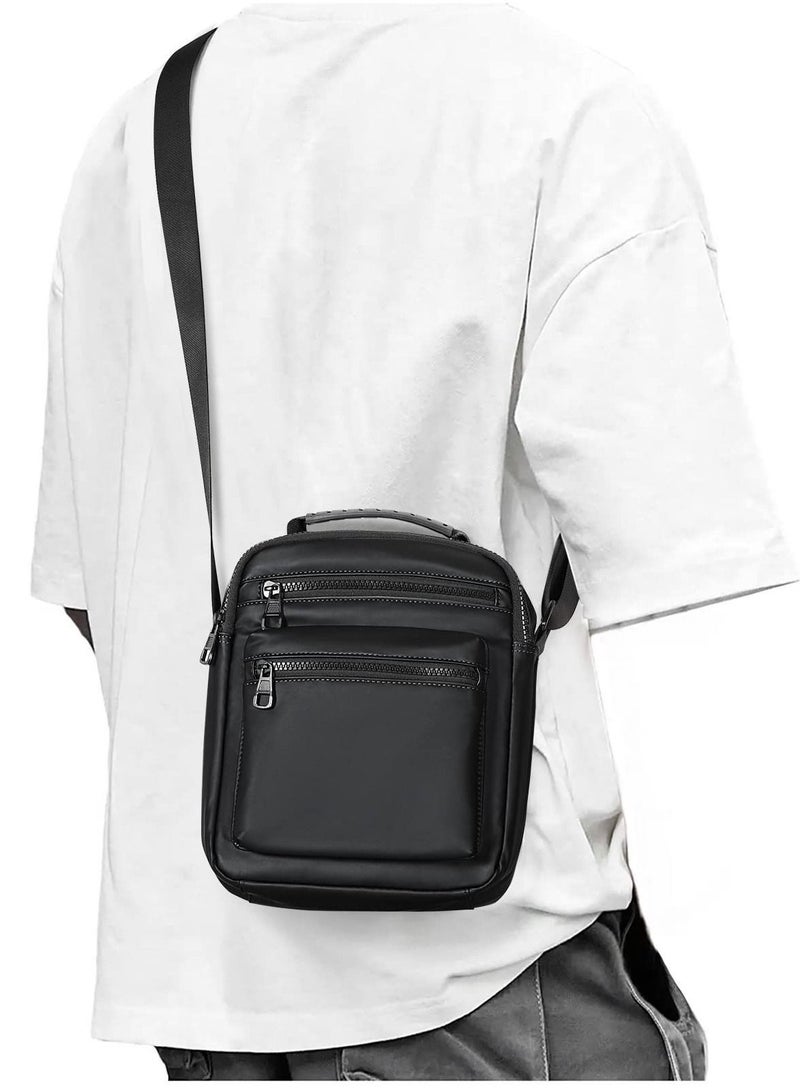 Crossbody Bag for Men, Shoulder Phone Passport, Small Side Bags Black - Image 1