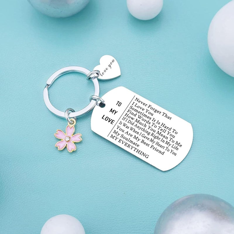 GoodTool Stainless Steel Keychain - To My Love Keychain for Girlfriend - Image 3