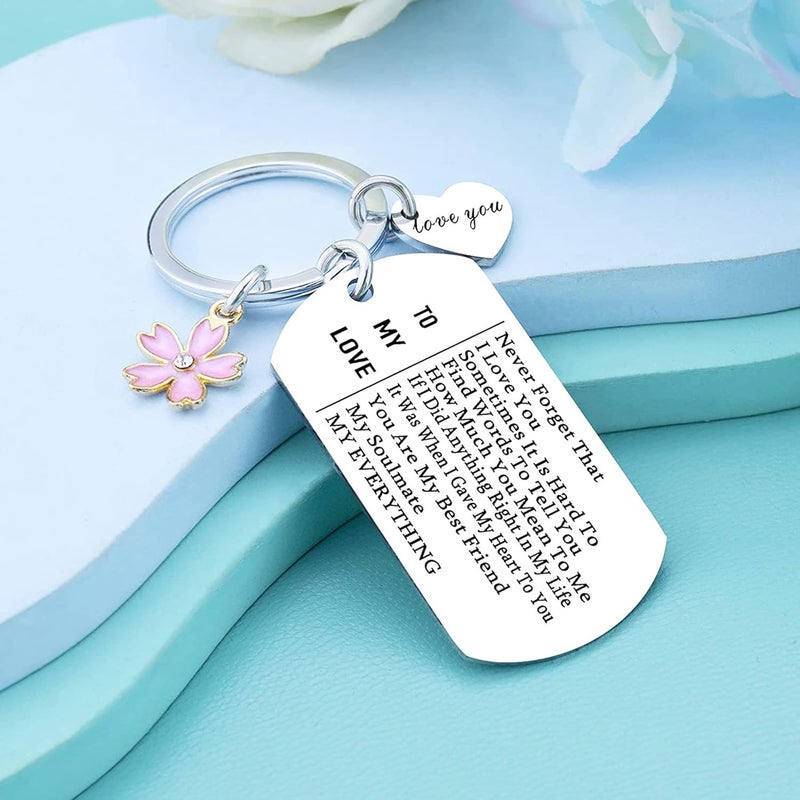 GoodTool Stainless Steel Keychain - To My Love Keychain for Girlfriend - Image 5