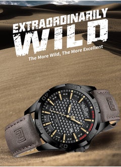 NAVIFORCE NAVIFORCE Men Casual Sport Military Quartz Calendar Wrist Watch for Man Business Leather Waterproof Male Clock  - Image 3