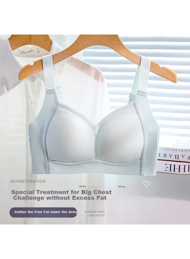 Finseech Adjustable Anti-spillage Push-up Bra For Smaller Chest And Side Breast, Apple Green, 85b Cd - Image 2
