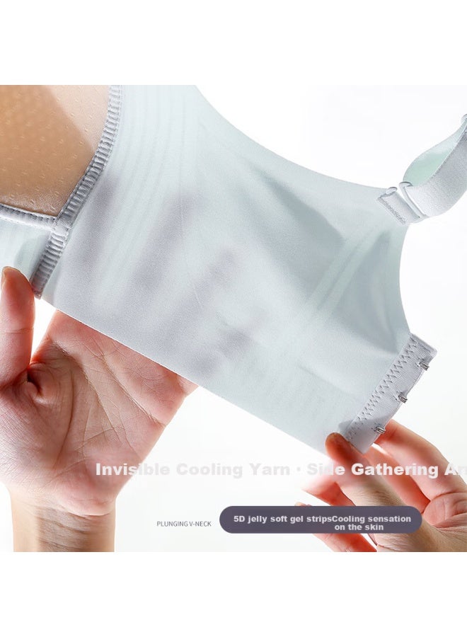 Finseech Adjustable Anti-spillage Push-up Bra For Smaller Chest And Side Breast, Apple Green, 85b Cd - Image 4