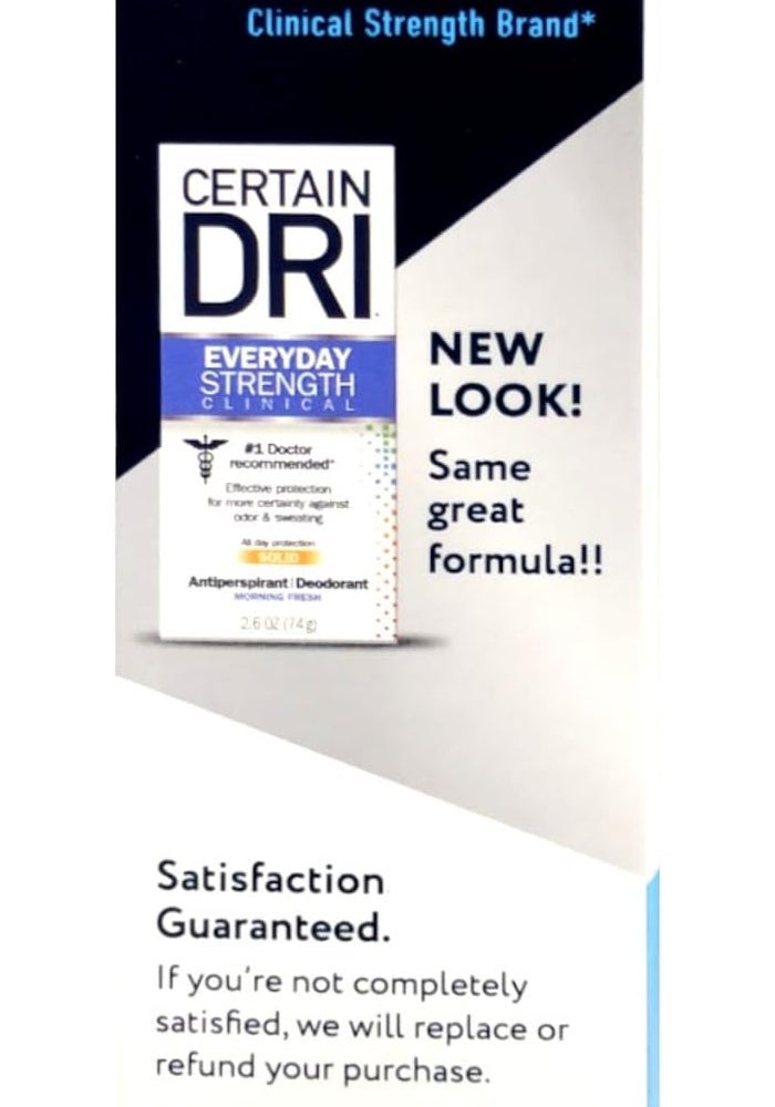 Certain Dri A.M. Solid Antiperspirant/Deodorant 2.6 Oz (2 Pack) - Morning Fresh Scent - Image 3