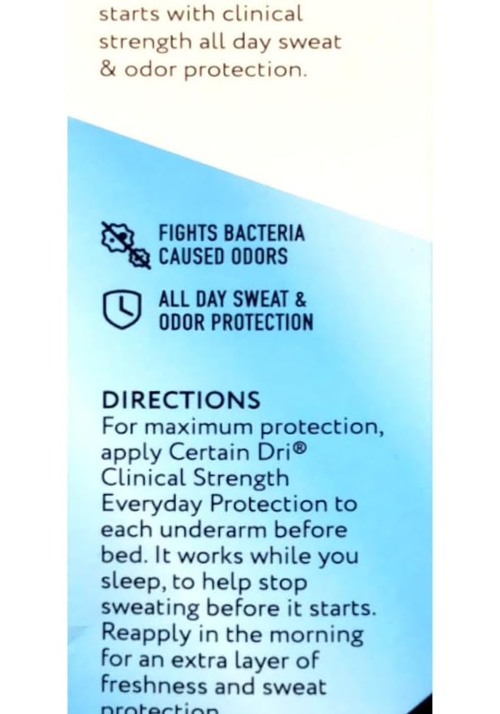 Certain Dri A.M. Solid Antiperspirant/Deodorant 2.6 Oz (2 Pack) - Morning Fresh Scent - Image 4